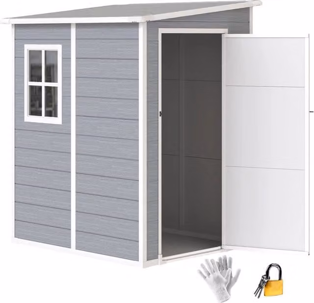 Casetta da giardino in alluminio ¨C Minimal ¨C 122x149x192 cm grigio