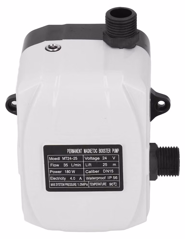 Pompe di aumento, 180 W, 35 l/min, 25 m, alimentazione a corrente continua 24 V, con spina di tipo europeo