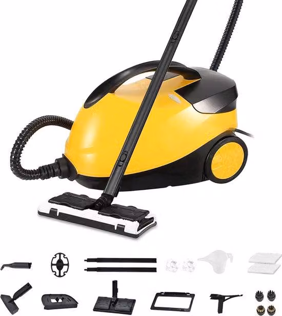 Pulitore a vapore portatile ad alta pressione 17 in 1, pulitore per pavimenti compatto
