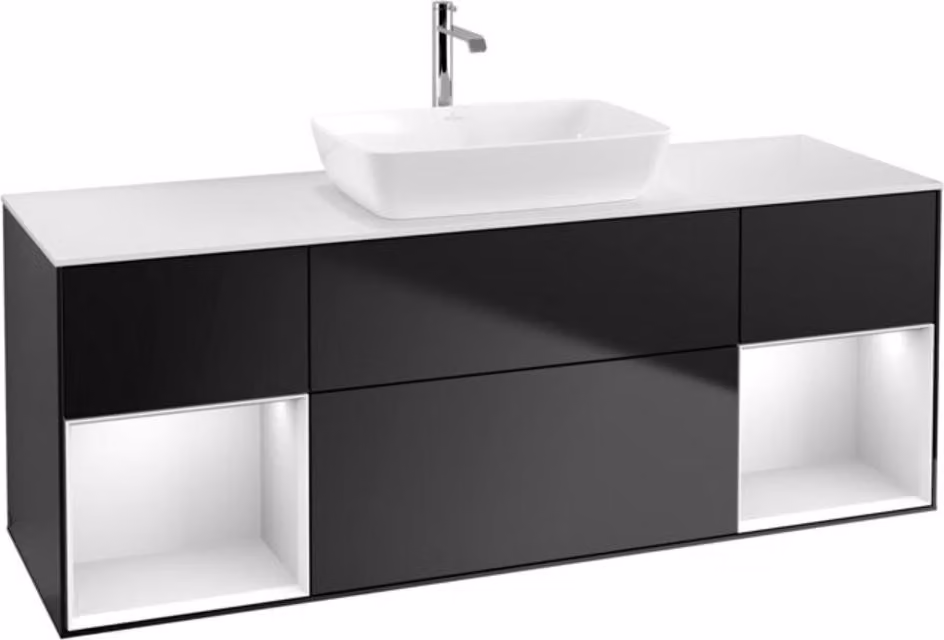 Mobiletto V&B Finion 160cm, Pl w m, Reg wh. m Lac, bla m Lac