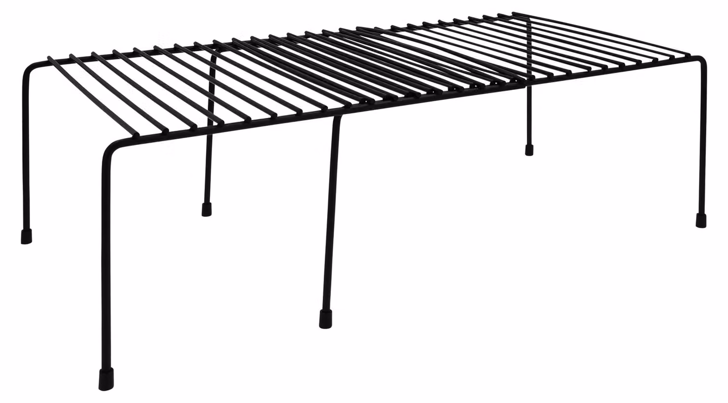 QUVIO Organizzatore per mobili da cucina - Scaffale portaoggetti - Organizzatore per cucina - Estensibile - Organizzatore per mobili lavello - Metallo - Nero - 22,5 x 31,5 x 13,5 cm