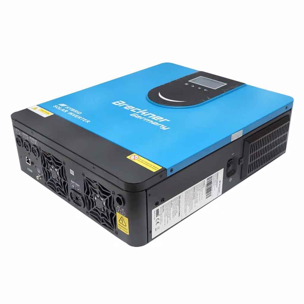 Inverter solare ibrido Breckner Germany 6,2 KW 48 V 120 A MPPT monofase OFF-GRID SY-6,2K-48 V blu – 2