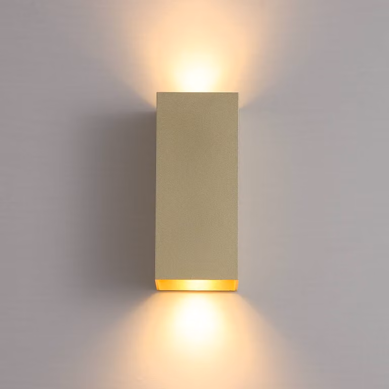 Searchlight Plafoniera soffitto London Square, dimmerabile, Ottone / Oro, Soggiorno / Sala da pranzo, Alluminio, Moderno, Plafoniera