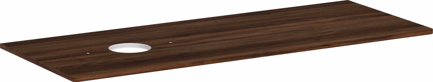 hansgrohe Xelu Q Console avec découpe ronde à gauche, 1360x550, pour vasque à poser, sans trou pour robinet, 54116630, 54116630