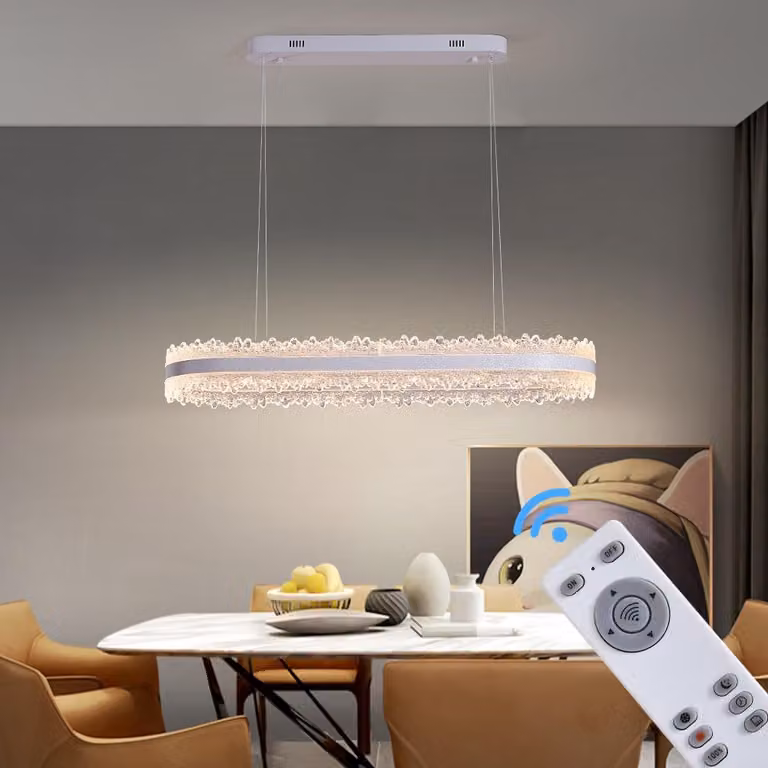 Lampada da soffitto a LED, controllo tramite telecomando/app per smartphone, colore della luce regolabile, modello Ty1701-90x30