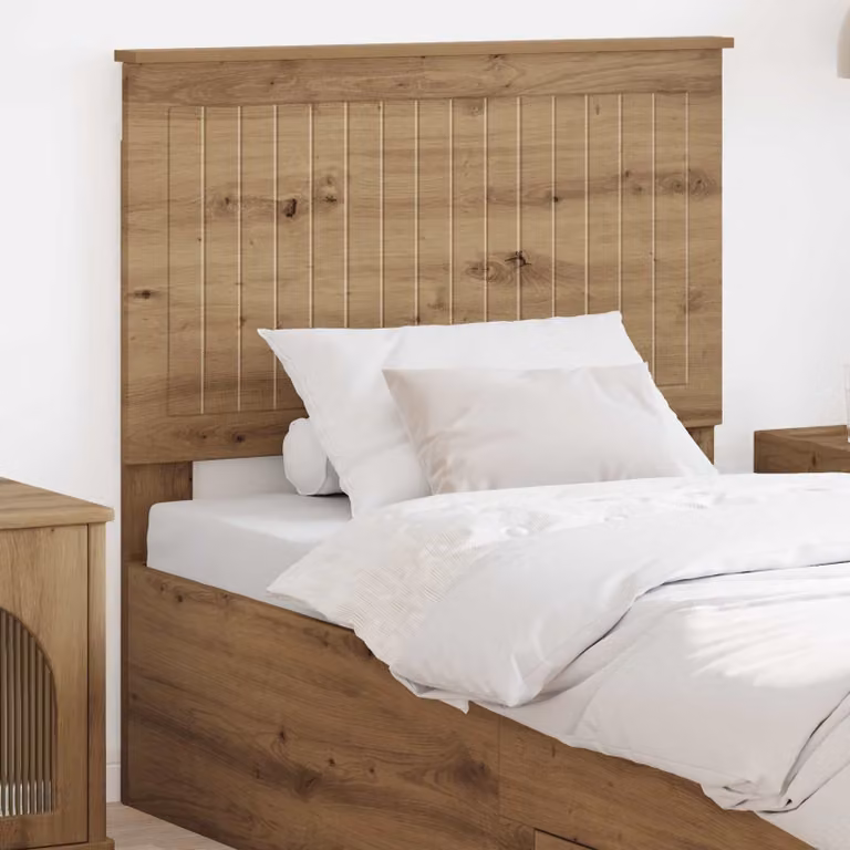Testiera per letto vidaXL in legno ingegnerizzato rovere marrone con finitura opaca