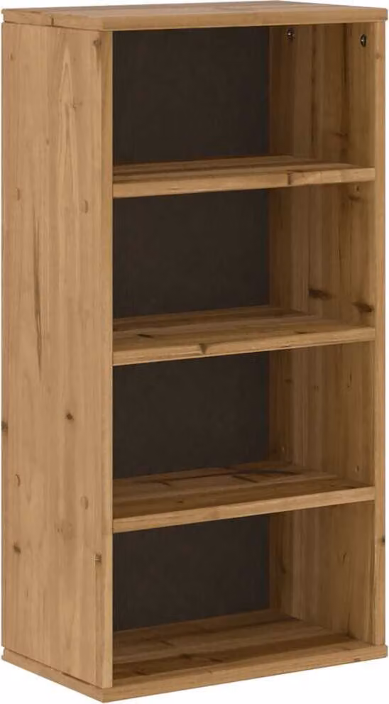 Armadietto Laterale ODDA 40x24x79 cm in Legno Massello di Pino