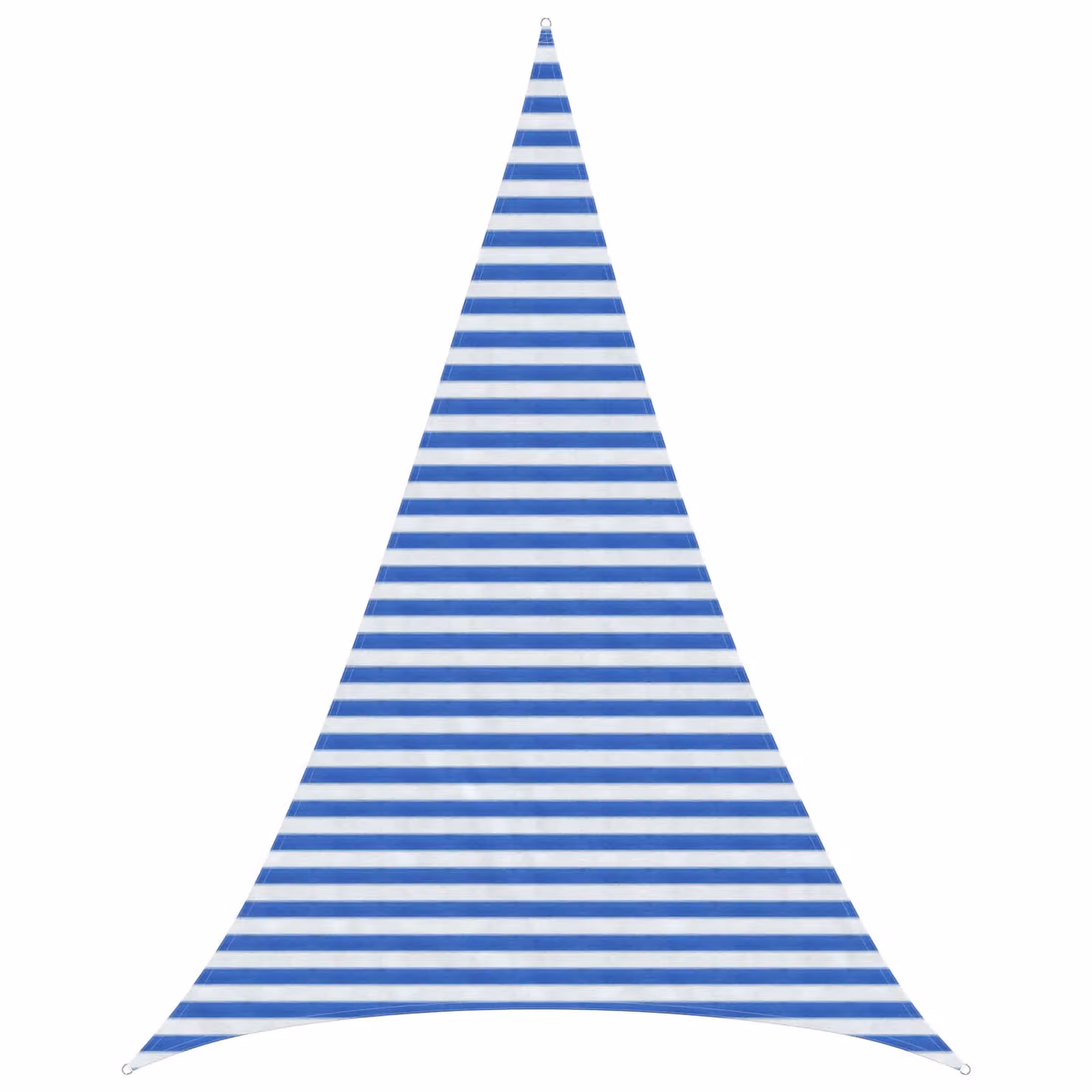 Telo Ombra Triangolare vidaXL in HDPE Blu e Bianco L: 6 m, P: 5 m, H: 6 m