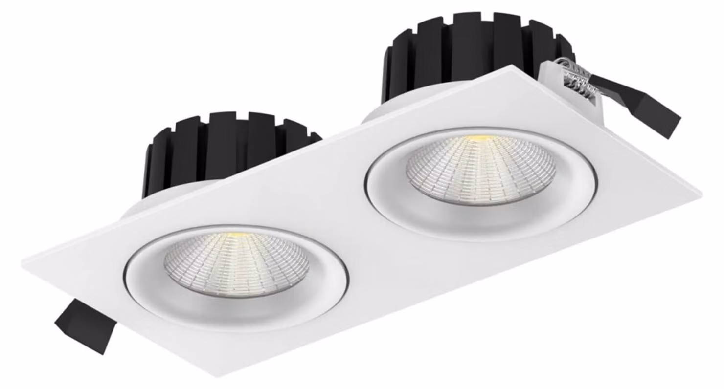 Lampada SLC DL04 SQUARE X2 R83X2 WH TED 930 IP54 36d