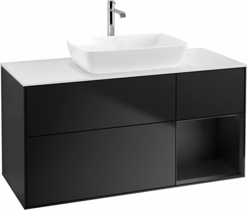 V&B mobile da parete Finion 120 cm, Pl w m, Reg bla m Lac, bla m Lac
