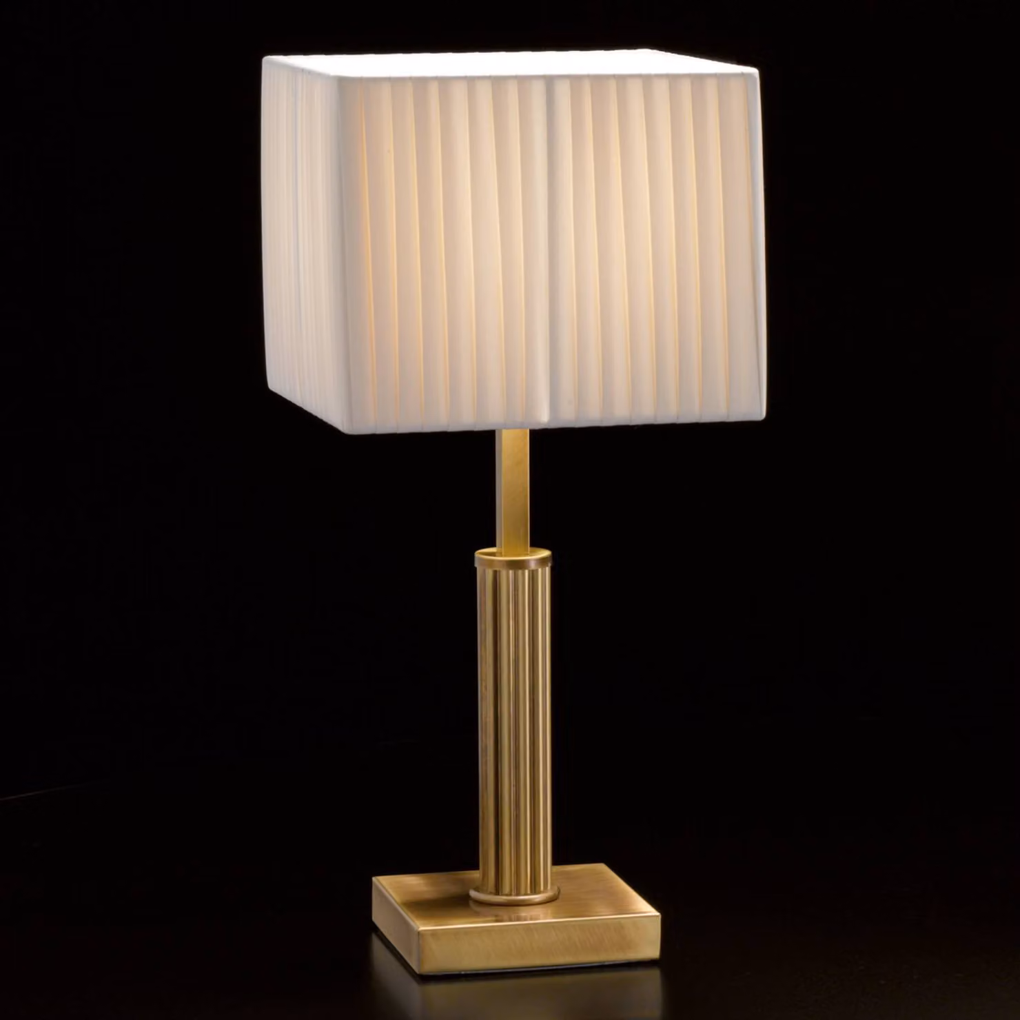 Cremasco Lampada da comodino IMPERIAL, Bronzo / Ottone antico, Camera da letto, Tessuto / Stoffa / Seta, Lampada da tavolo