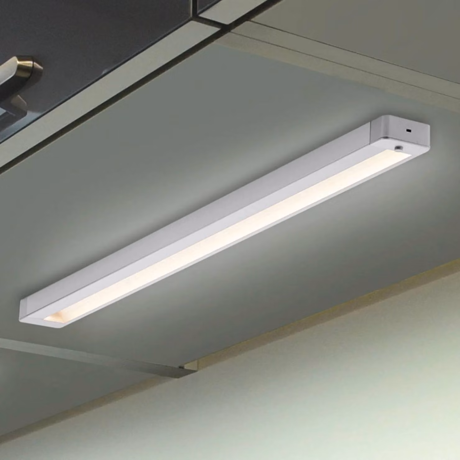 Paul Neuhaus Lampada LED da mobili Helena 59,5x4cm 3.000K, Alluminio / Grigio / Zincato, Cucina, Alluminio, Moderno, Lampade per mobili