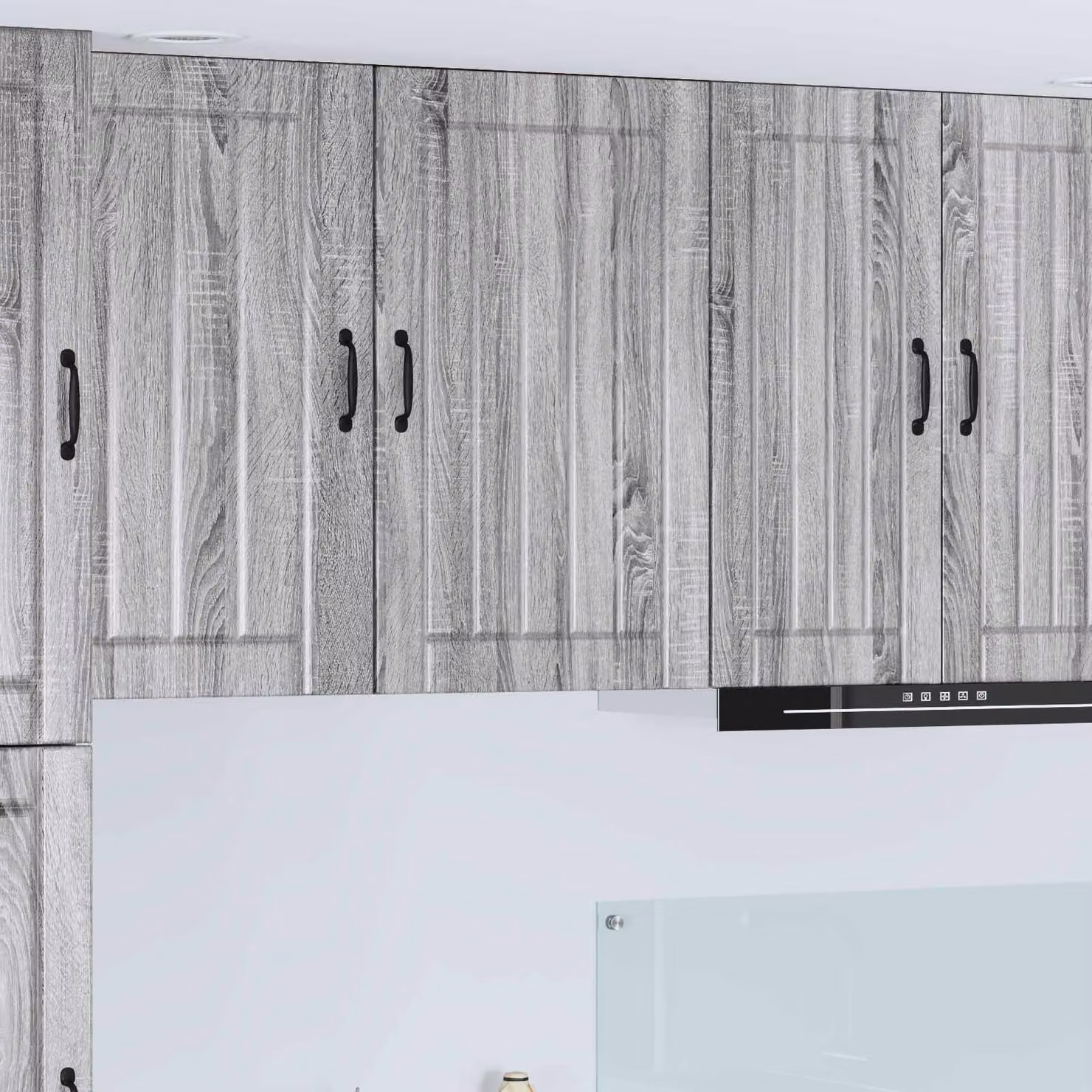 Armadietto a muro da cucina vidaXL LUCCA Grigio, L: 50 cm, P: 31 cm, H: 80 cm