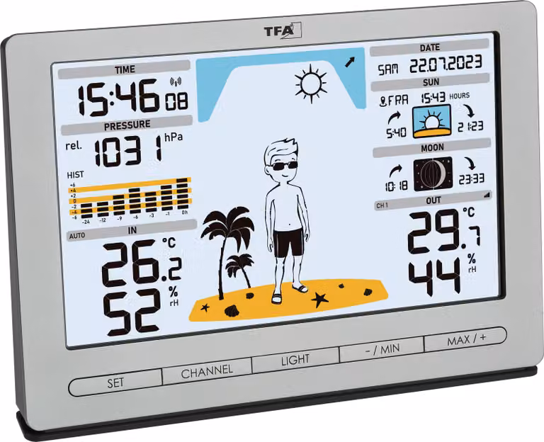 TFA® 35.1097.54 TFA® 35.1097 METEO JACK Wetterstation silber