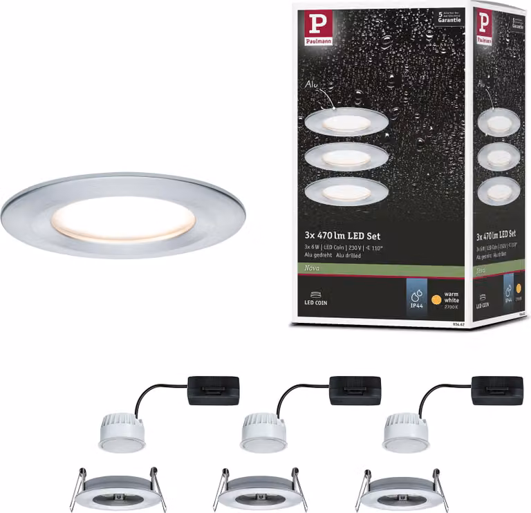 Paulmann Luce da incasso LED Nova basic set rigido