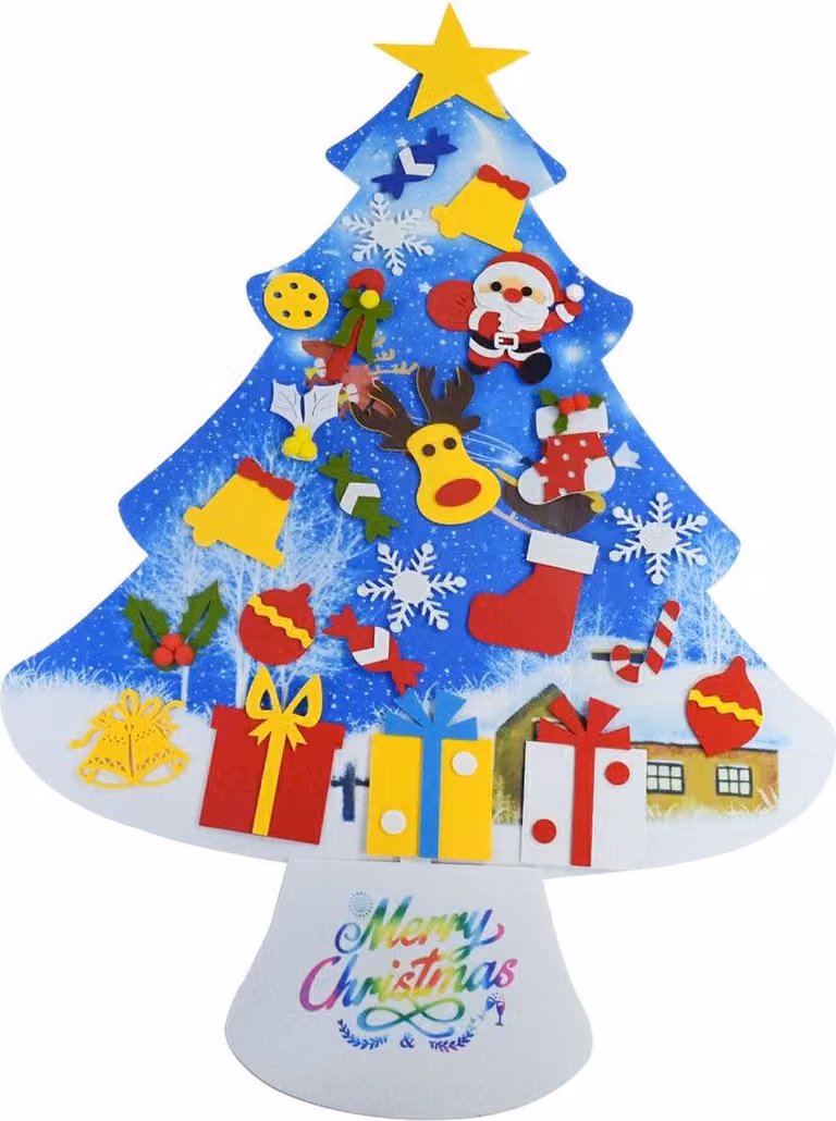 APT AG712B Albero di Natale in feltro 100 cm