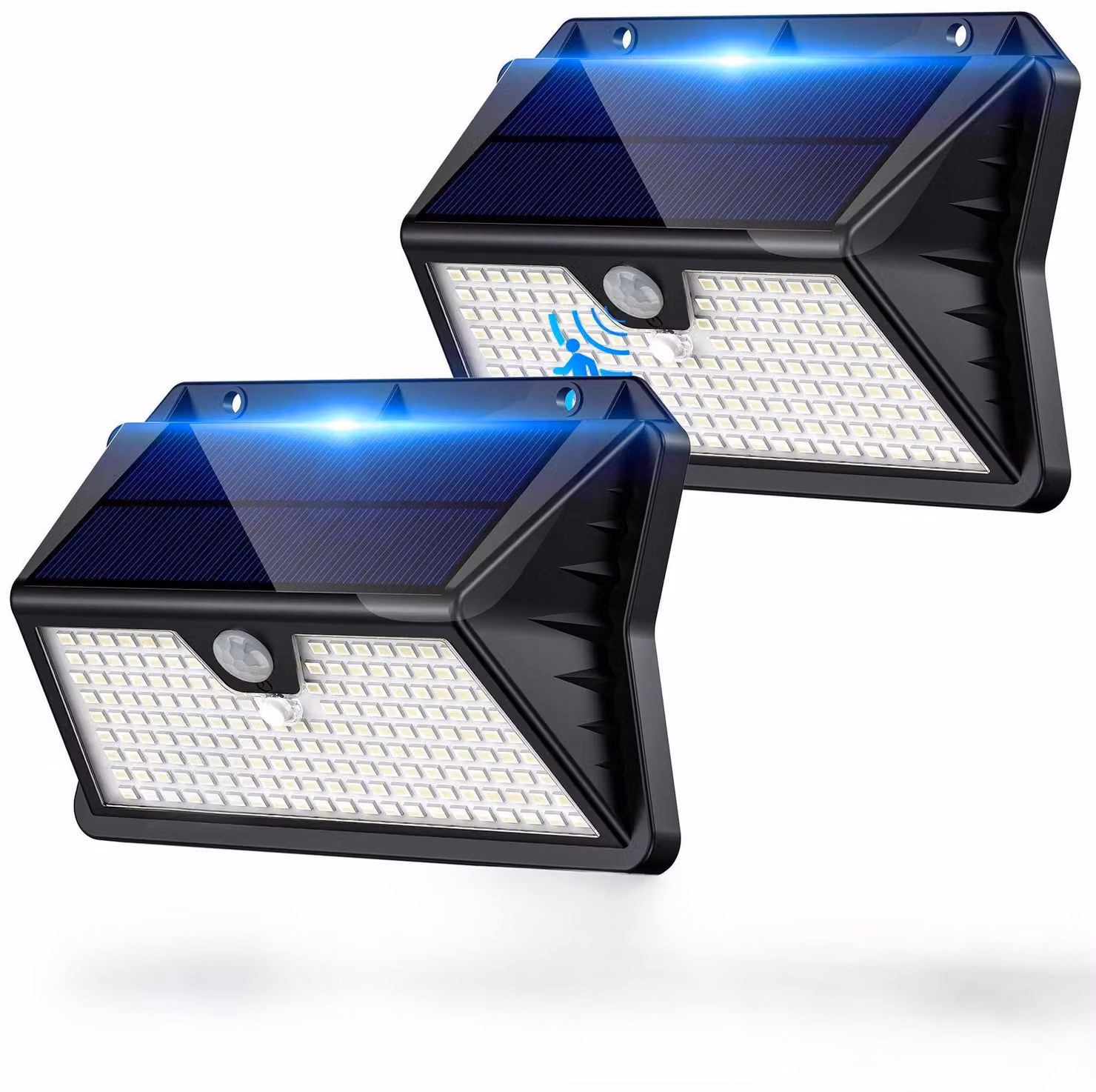 Lampada solare da esterno con sensore di movimento, set da 2, LED, grado di protezione IP65