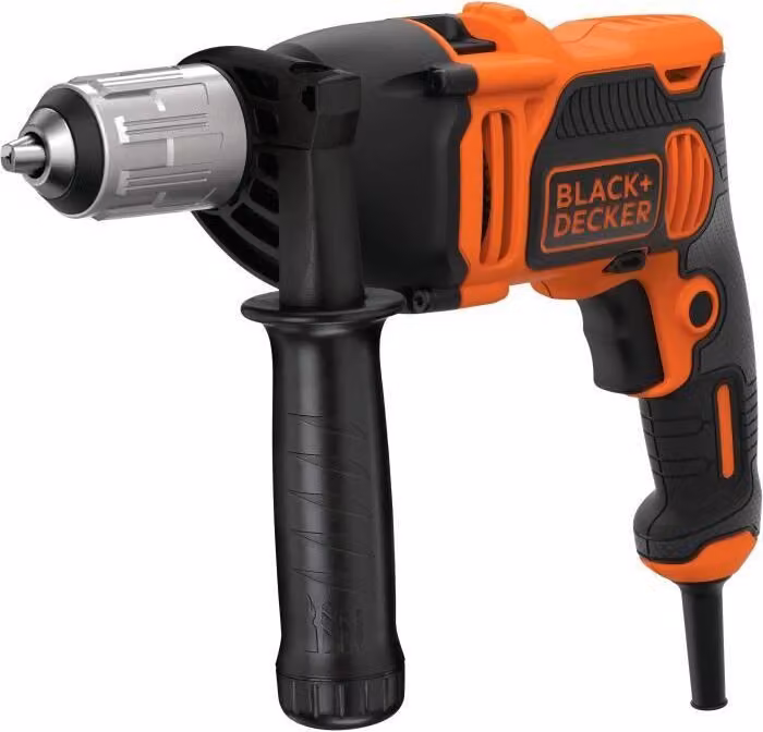 Trapano a percussione Black+Decker 850 W, BEH850-QS, 0-3100 giri/min, con 6 punte