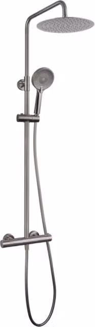 Colonna doccia termostatica ROUND ELITE - titanio