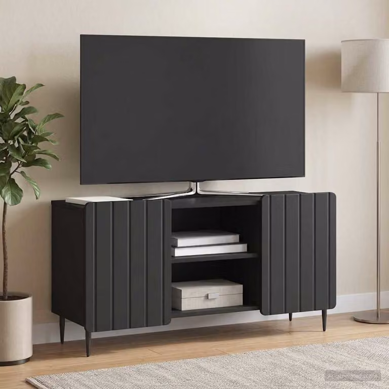 Mobile TV vidaXL Moderno Nero L: 102 cm, P: 34,5 cm, H: 52 cm
