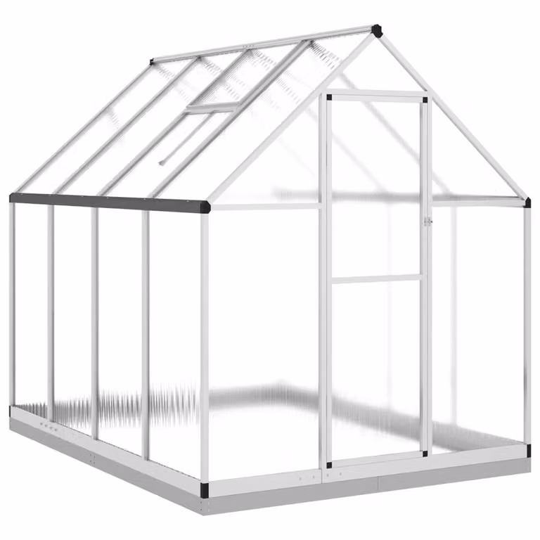 Telaio Serra con Base Argento 224x169x202 cm in Alluminio