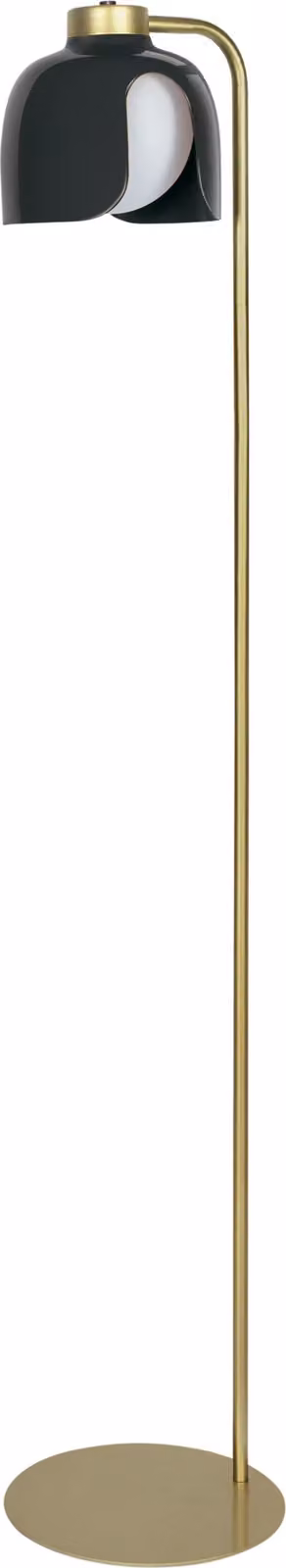 OSRAM Decor Corolle Lampada da terra, vetro metallico nero, attacco E27, 270 mm, cavo tessile, stile retrò