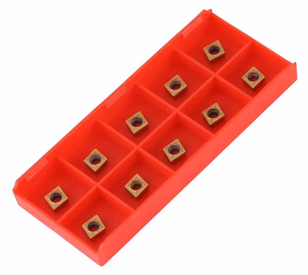 Inserti in metallo duro per alesatrici - 10 pezzi - Elevata resistenza - Elevata tenacità - Stabili - 10 x 6 x 2,5 mm - Inserti di taglio