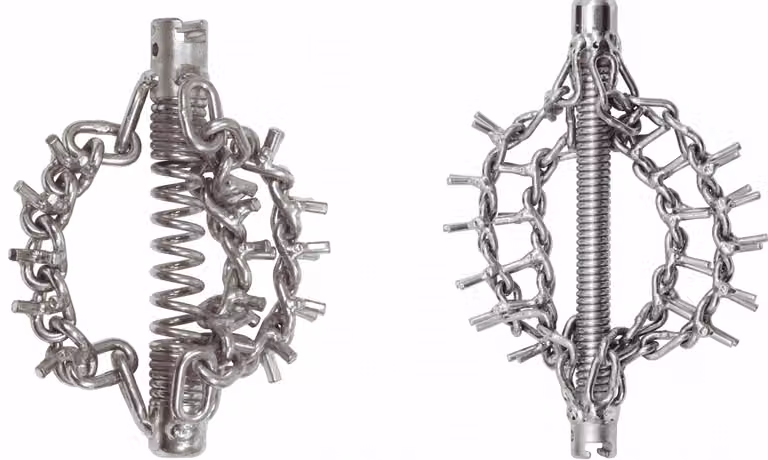 KS Tools Testa di scorrimento a catena con catena a spuntoni, ø50mm, 4 catene, 32mm, 900.2348