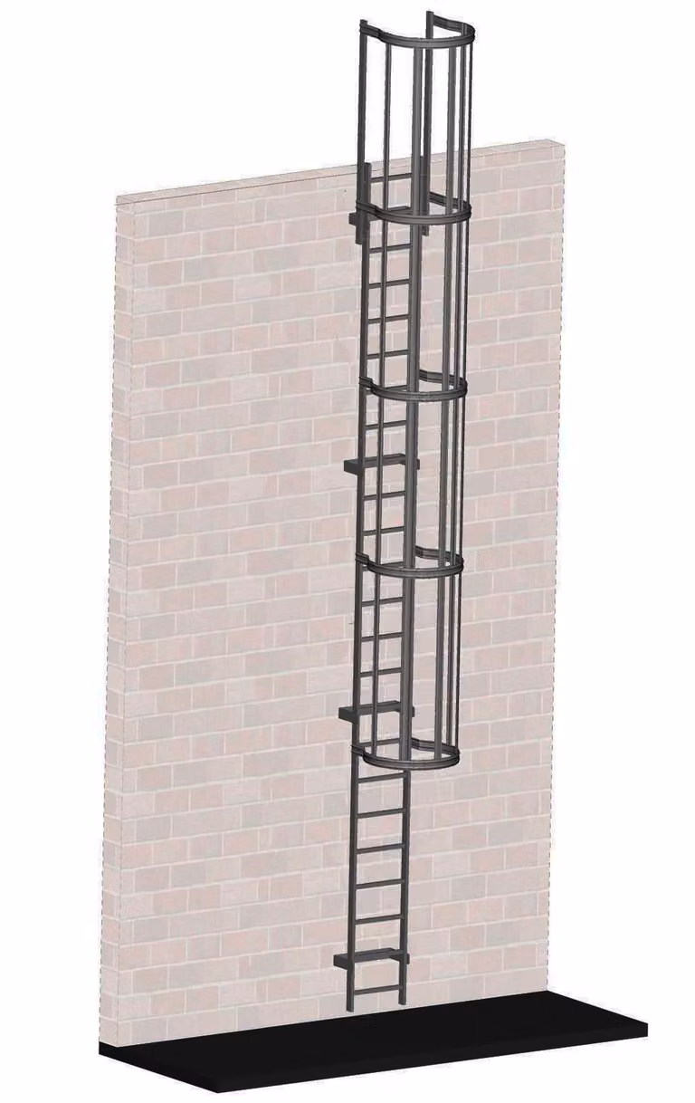 Scala a pioli LM, naturale 6,50 m 58265