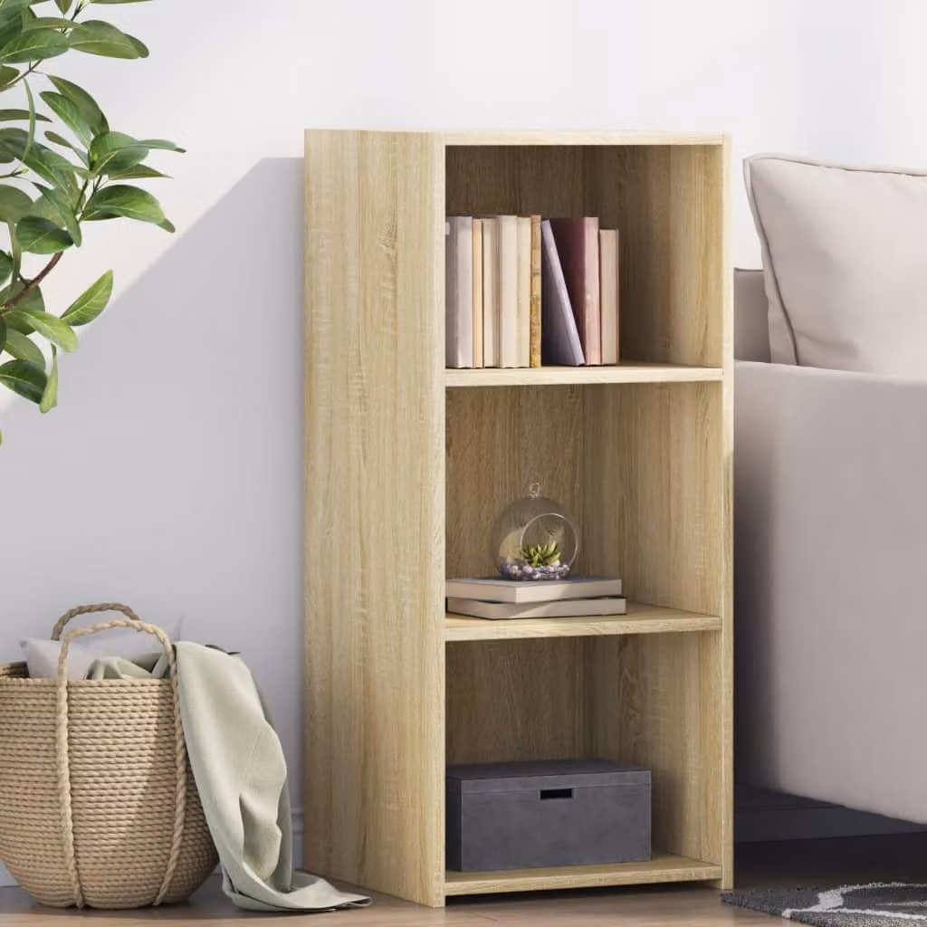 Credenza moderna vidaXL in legno multistrato color rovere sonoma, L 40 cm x P 41 cm x H 93 cm