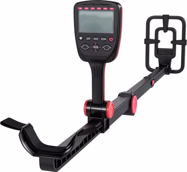 Metal Detector per Adulti Outsunny con 4 Modalità, Bobina Impermeabile IP68 e Display LCD, Nero