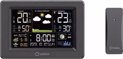 Renkforce Digitale-Wetterstation Schwarz (RF-4883630)
