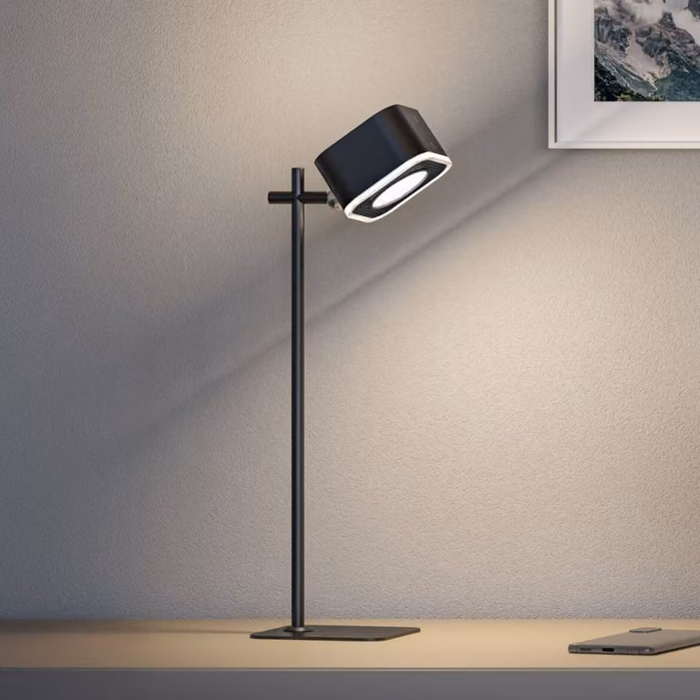 Paulmann Lampada da tavolo a LED Varia, dimmerabile, Nero, Soggiorno / Sala da pranzo, Plastica, Moderno, Lampada da tavolo LED