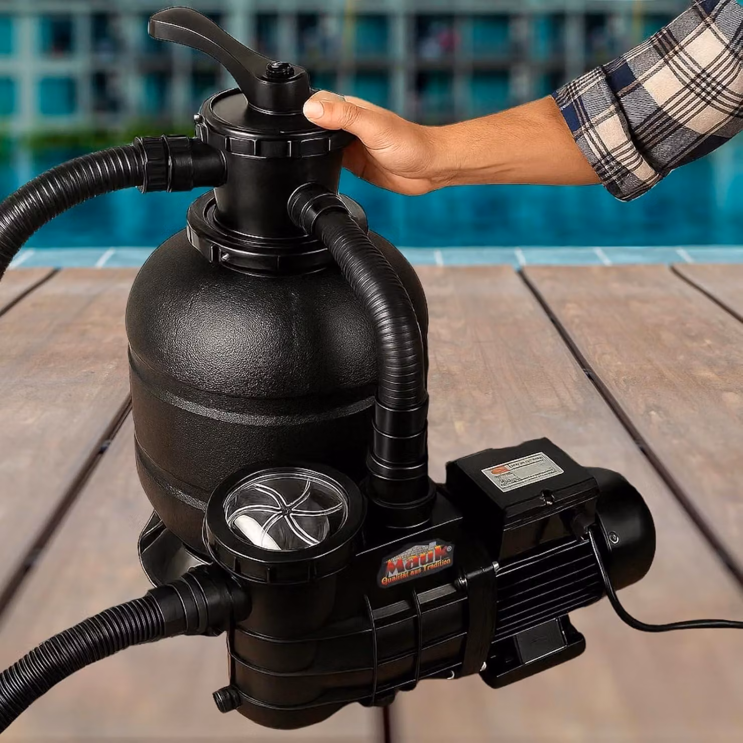 Pompa per piscina, 7500 litri/ora, 320 W