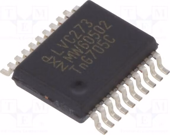 1x SMD, 8 canali, 74273DB.112, flip-flop D, con possibilità di reset