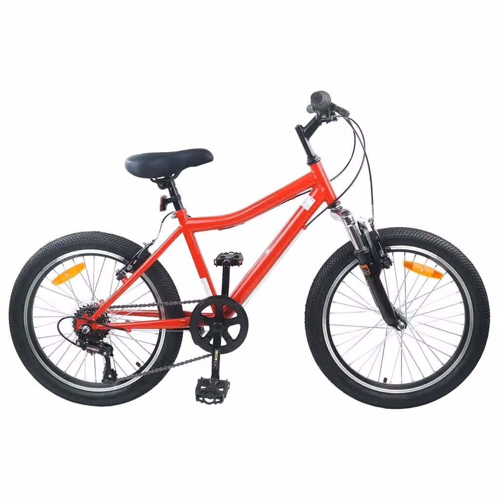 Bicicletta per bambini da 24 pollici con 6 marce, colore rosso – 2