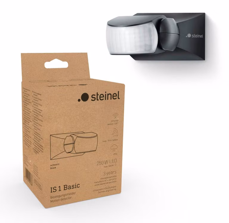 Sensore di movimento - 120 gradi - 10 m - IP54 - Bianco - Per esterni, giardino e ingressi
