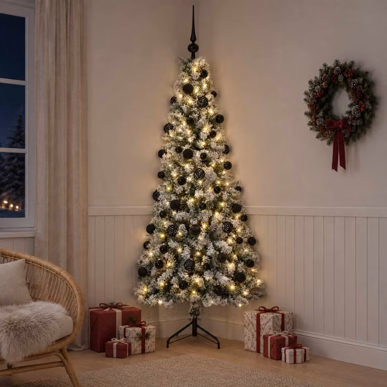 vidaXL Albero di Natale artificiale con palline 240 cm 300 LED