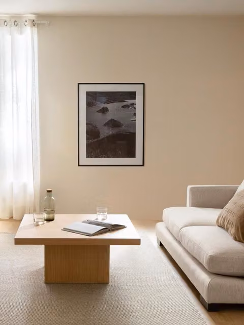 Tavolino da salotto Celine in legno di rovere beige Kenay Home