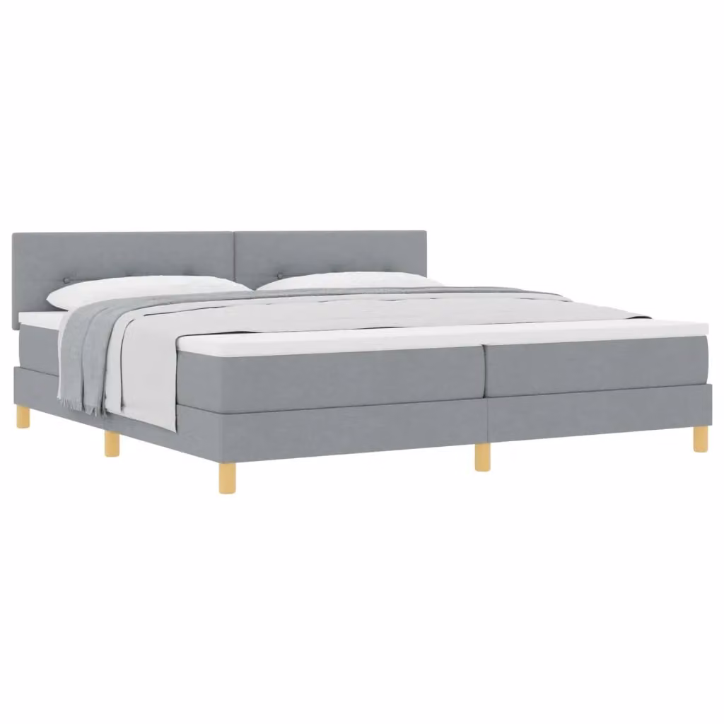 Letto ibrido con cassetti vidaXL in tessuto grigio L: 200 cm, P: 200 cm, H: 280 cm – 2