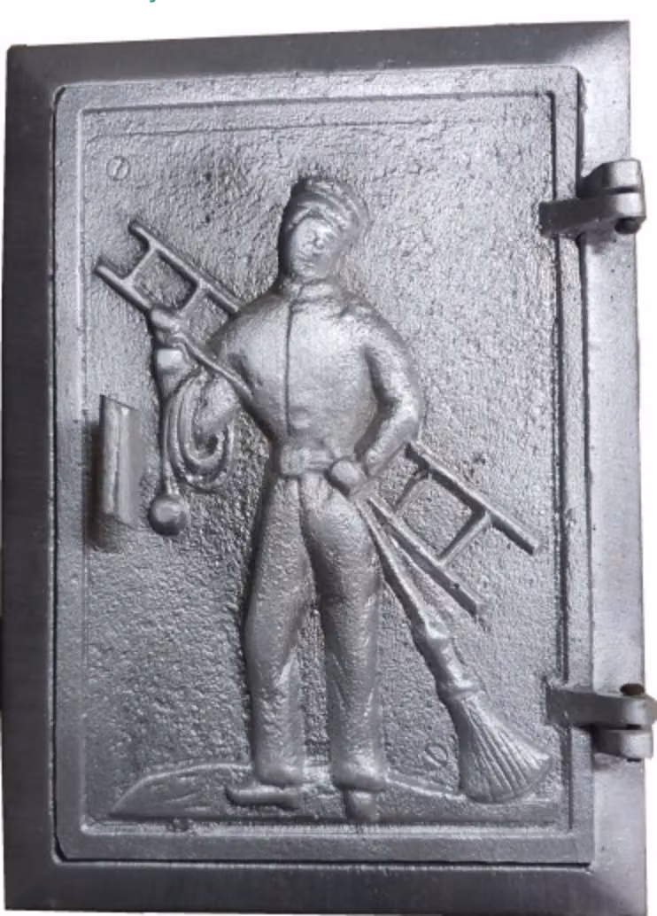 Porta del camino Porta del forno Porta del forno in alluminio 27x20cm