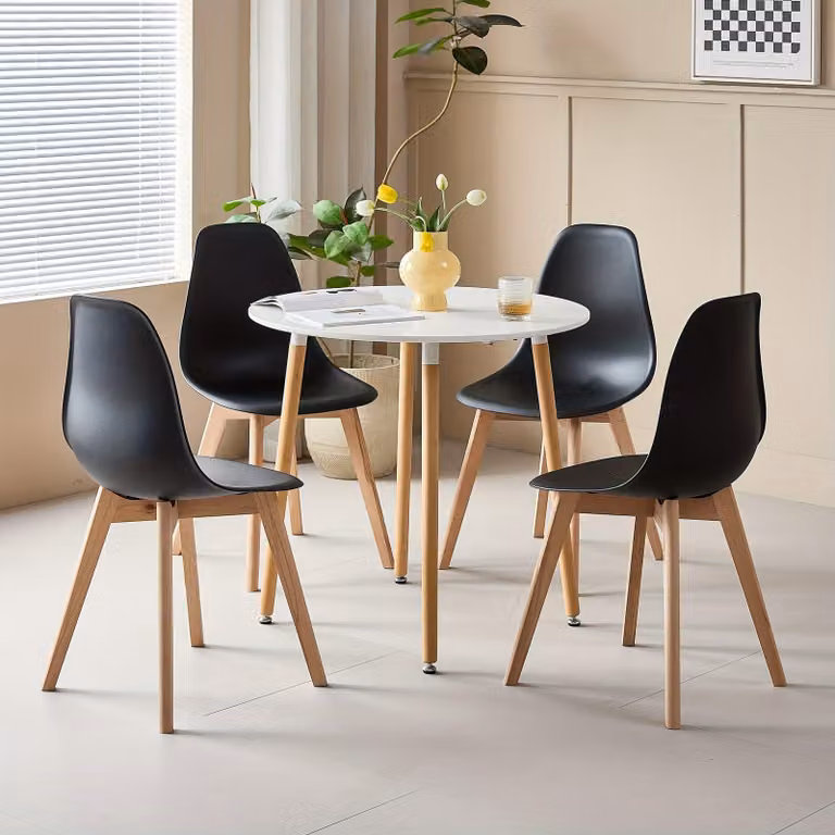 Set per sala da pranzo - Tavolo da pranzo con sedie - Set tavolo da cucina - Set per sala da pranzo - Tavolo da pranzo in stile scandinavo