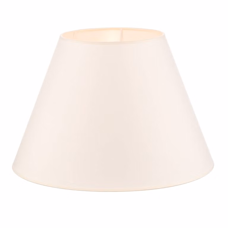 Paralume Sofia Altezza 31 cm, ecru/bianco Duolla, Crema / Ambra, Tessuto / Stoffa / Seta