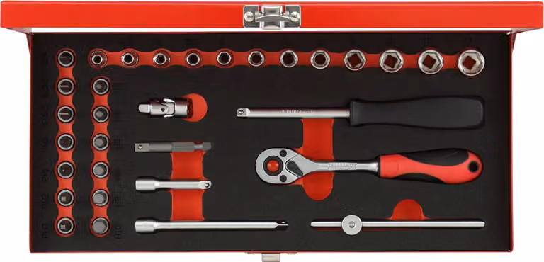 GEDORE red R49004033 Set di chiavi a bussola 1/4" 4-13mm 32 pezzi, 3300000