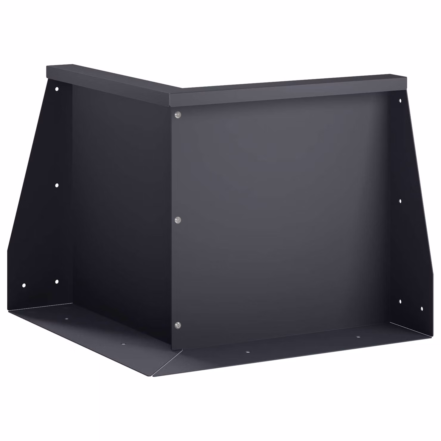 L/P/H: 50 x 50 x 40 cm vivaXL Letto rialzato in acciaio color antracite