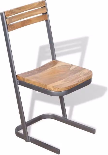 Sedie da Pranzo 4 pz in Legno Massello di Teak 274357
