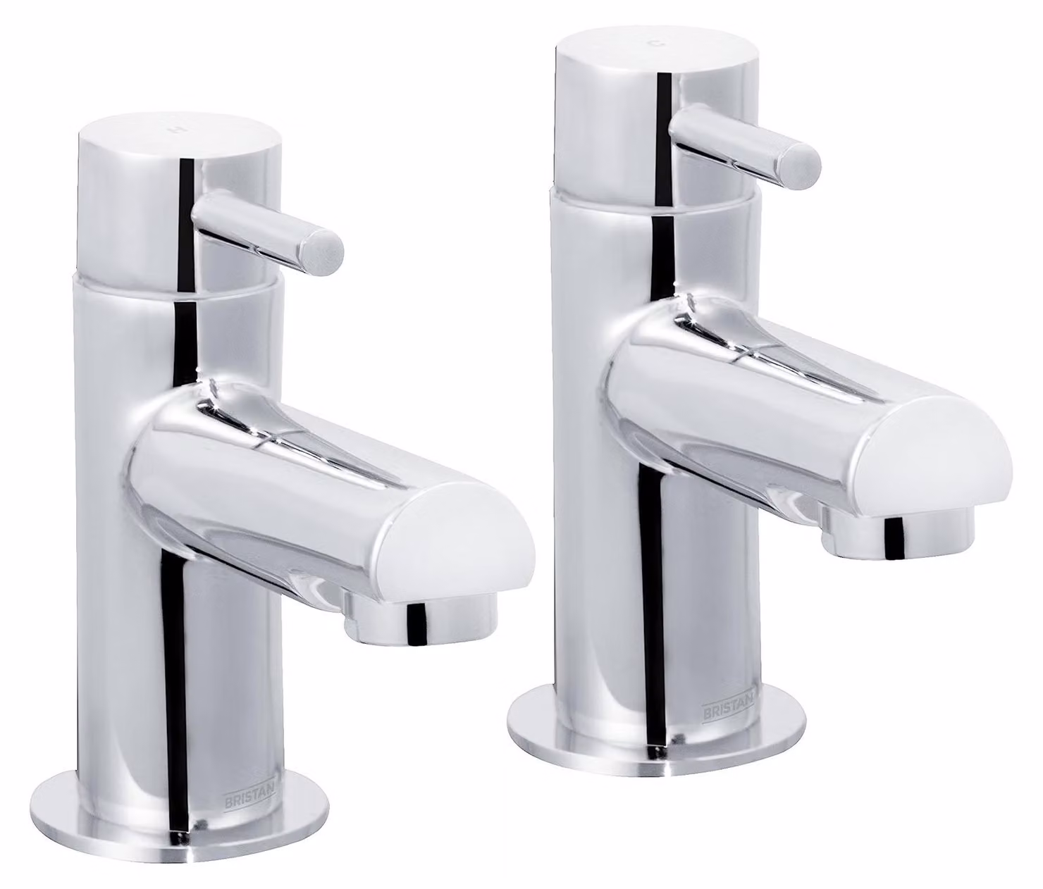 Rubinetteria a colonna da 3/4", cromata, a due manopole, in ottone
