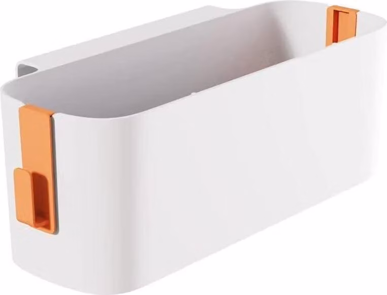 Organizer da appendere al letto: robusto cestino portaoggetti da appendere al letto, da comodino o da camera da letto, borsa portaoggetti da letto, arancione