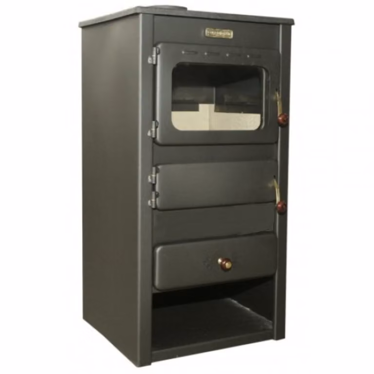 Stufa a legna in ghisa Kupro Lux con forno da 8,4 kW