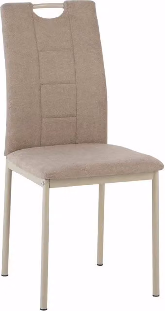 Set di 4 Sedie Ellen In Tessuto Sabbia